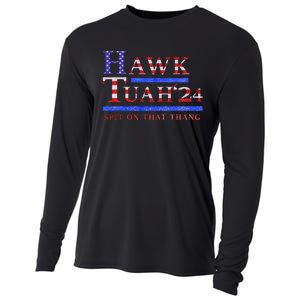 Hawk Tush Political Parody 2024 Cooling Performance Long Sleeve Crew