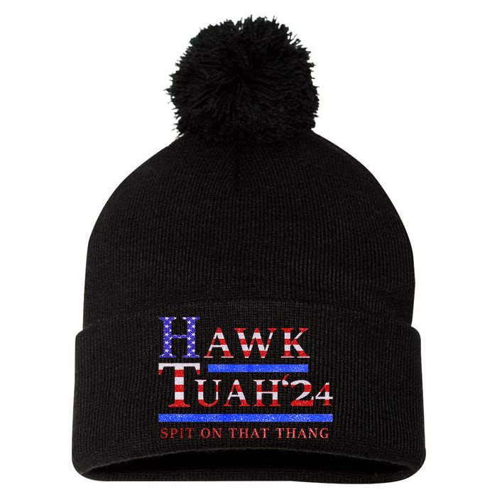 Hawk Tush Political Parody 2024 Pom Pom 12in Knit Beanie