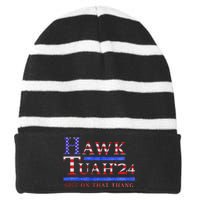 Hawk Tush Political Parody 2024 Striped Beanie with Solid Band