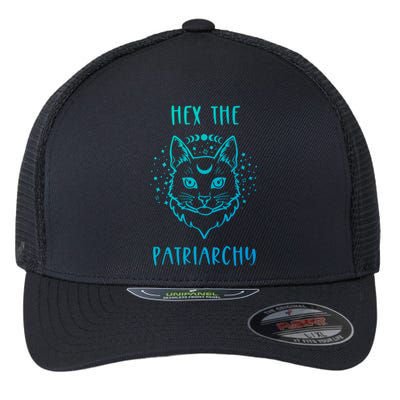 Hex The Patriarchy Feminism And Feminist Witch Moon Phase Meaningful Gift Flexfit Unipanel Trucker Cap