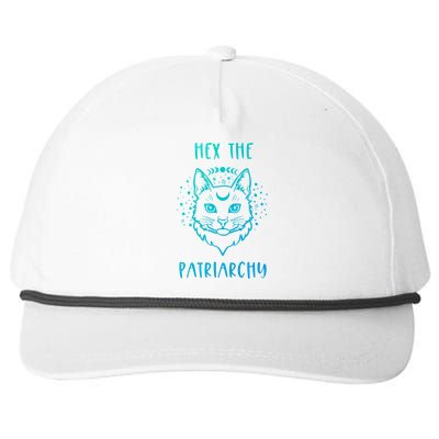 Hex The Patriarchy Feminism And Feminist Witch Moon Phase Meaningful Gift Snapback Five-Panel Rope Hat