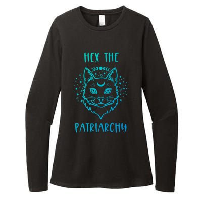 Hex The Patriarchy Feminism And Feminist Witch Moon Phase Meaningful Gift Womens CVC Long Sleeve Shirt