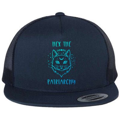 Hex The Patriarchy Feminism And Feminist Witch Moon Phase Meaningful Gift Flat Bill Trucker Hat