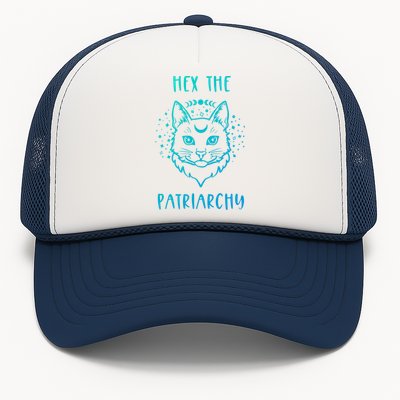 Hex The Patriarchy Feminism And Feminist Witch Moon Phase Meaningful Gift Trucker Hat