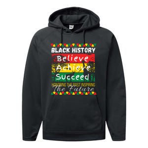 Honoring The Past Inspiring The Future Black History Month Performance Fleece Hoodie