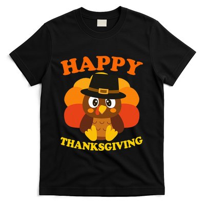 Happy Thanksgiving Pilgrim Turkey T-Shirt