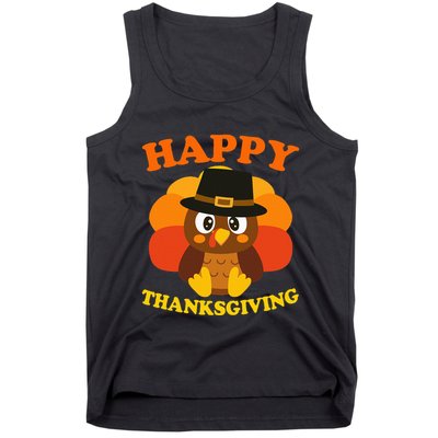 Happy Thanksgiving Pilgrim Turkey Tank Top