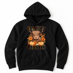 Hay There Pumkin Highland Cow Fall Autumn Thanksgiving Hoodie