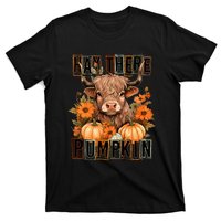 Hay There Pumkin Highland Cow Fall Autumn Thanksgiving T-Shirt