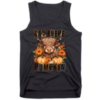 Hay There Pumkin Highland Cow Fall Autumn Thanksgiving Tank Top