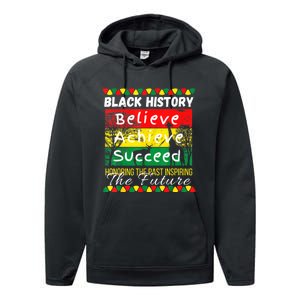 Honoring The Past Inspiring The Future Black History Month Performance Fleece Hoodie