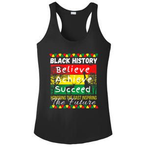 Honoring The Past Inspiring The Future Black History Month Ladies PosiCharge Competitor Racerback Tank