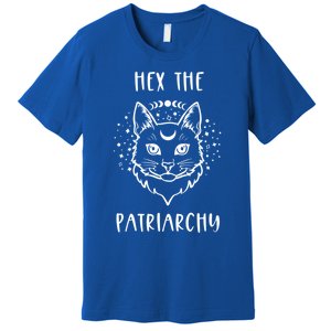 Hex The Patriarchy Feminism And Feminist Witch Moon Phase Gift Premium T-Shirt