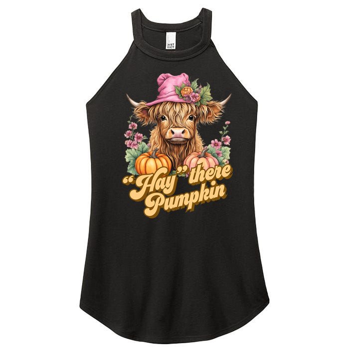 Hay there Pumpkin Coo for Cow Lovers Women’s Perfect Tri Rocker Tank