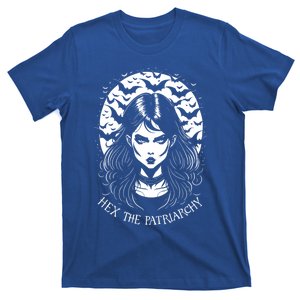 Hex The Patriarchy Feminist Witch Goth Halloween Moon Funny Gift T-Shirt