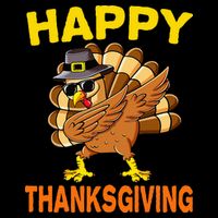 Happy Thanksgiving Pilgrim Turkey Doggie Tank