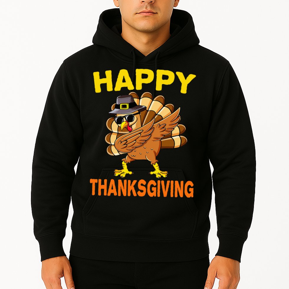 Happy Thanksgiving Pilgrim Turkey Hoodie