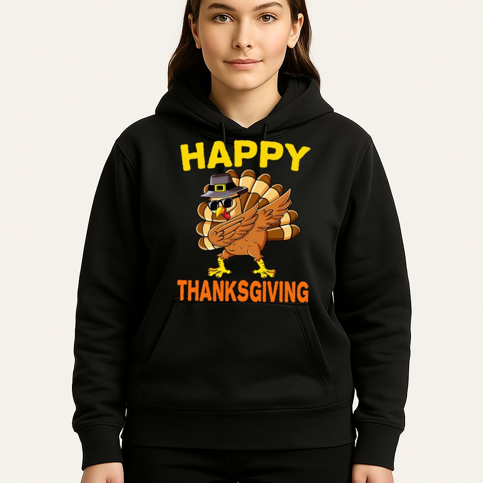 Happy Thanksgiving Pilgrim Turkey Hoodie
