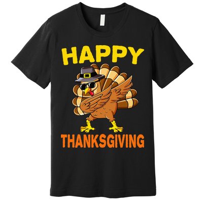 Happy Thanksgiving Pilgrim Turkey Premium T-Shirt