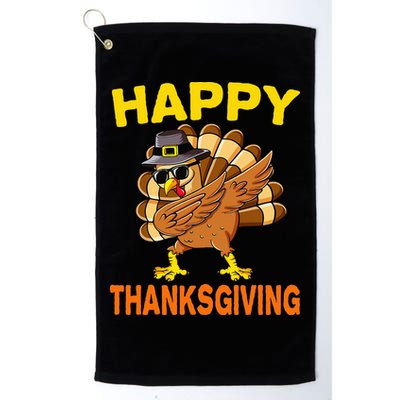 Happy Thanksgiving Pilgrim Turkey Golf Towel