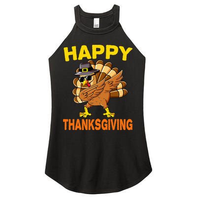 Happy Thanksgiving Pilgrim Turkey Women's Perfect Tri Rocker Tank