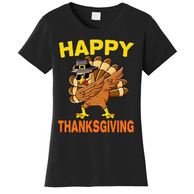 Happy Thanksgiving Pilgrim Turkey Women's T-Shirt