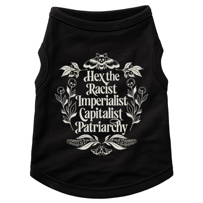 Hex The Patriarchy Feminist Halloween Leftist Witch Doggie Tank
