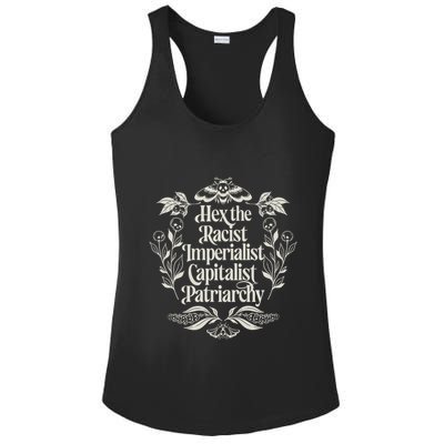 Hex The Patriarchy Feminist Halloween Leftist Witch Ladies PosiCharge Competitor Racerback Tank