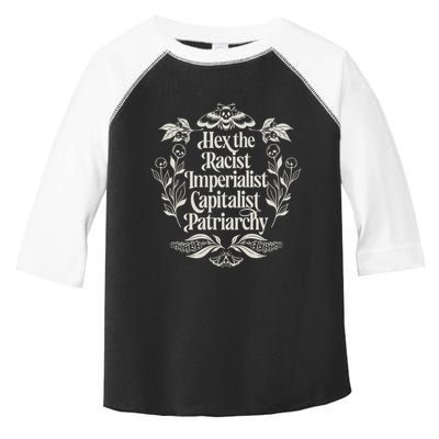 Hex The Patriarchy Feminist Halloween Leftist Witch Toddler Fine Jersey T-Shirt