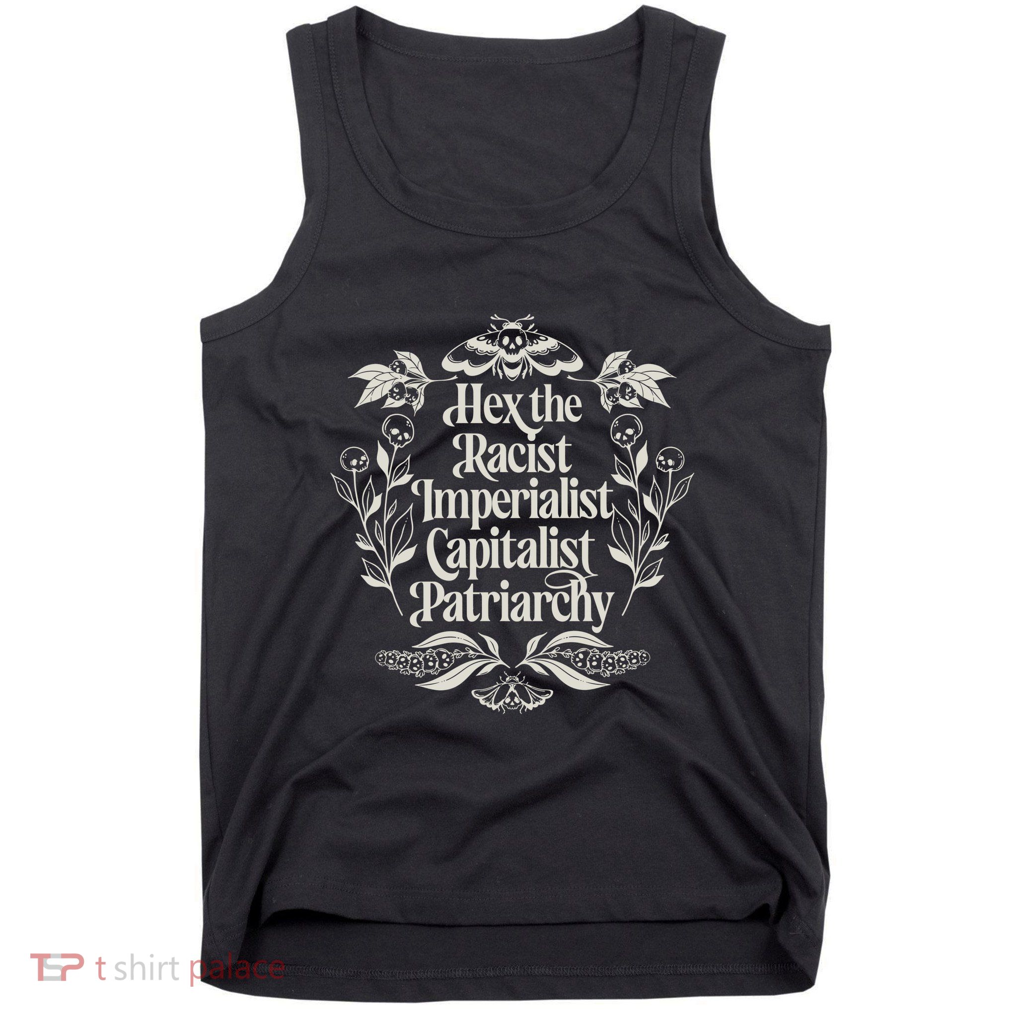 Hex The Patriarchy Feminist Halloween Leftist Witch Tank Top