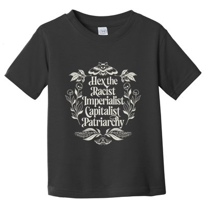 Hex The Patriarchy Feminist Halloween Leftist Witch Toddler T-Shirt