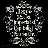Hex The Patriarchy Feminist Halloween Leftist Witch Kids T-Shirt