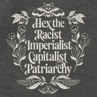 Hex The Patriarchy Feminist Halloween Leftist Witch Vector Backpack