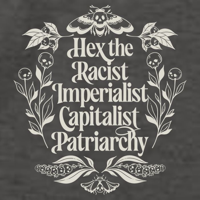 Hex The Patriarchy Feminist Halloween Leftist Witch Vector Backpack
