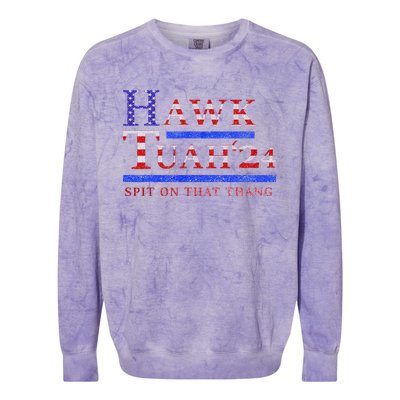 Hawk Tush Political Parody 2024 Colorblast Crewneck Sweatshirt