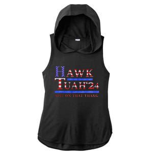 Hawk Tush Political Parody 2024 Ladies PosiCharge Tri-Blend Wicking Draft Hoodie Tank