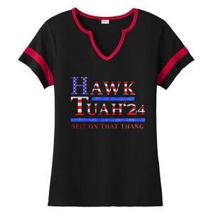 Hawk Tush Political Parody 2024 Ladies Halftime Notch Neck Tee