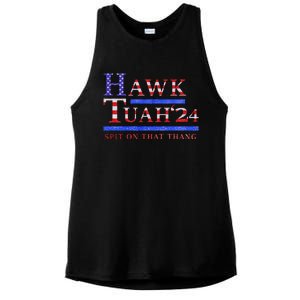 Hawk Tush Political Parody 2024 Ladies PosiCharge Tri-Blend Wicking Tank