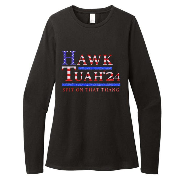 Hawk Tush Political Parody 2024 Womens CVC Long Sleeve Shirt