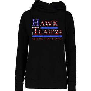 Hawk Tush Political Parody 2024 Womens Funnel Neck Pullover Hood