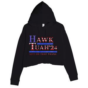 Hawk Tush Political Parody 2024 Crop Fleece Hoodie