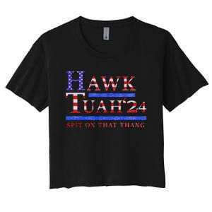 Hawk Tush Political Parody 2024 Women's Crop Top Tee