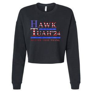 Hawk Tush Political Parody 2024 Cropped Pullover Crew