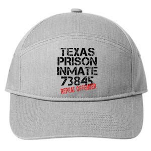 Halloween Texas Prisoner Party Costume 7-Panel Snapback Hat