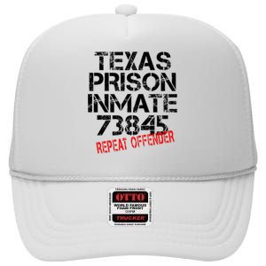 Halloween Texas Prisoner Party Costume High Crown Mesh Back Trucker Hat