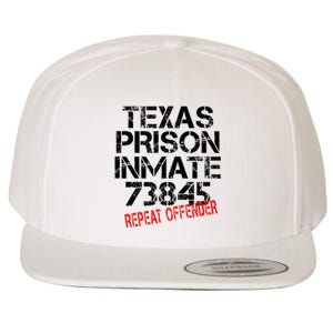 Halloween Texas Prisoner Party Costume Wool Snapback Cap