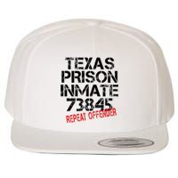 Halloween Texas Prisoner Party Costume Wool Snapback Cap