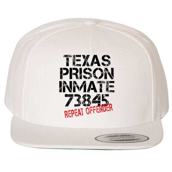 Halloween Texas Prisoner Party Costume Wool Snapback Cap