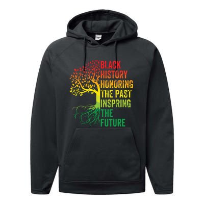 Honoring The Past Inspiring The Future Black History Month Performance Fleece Hoodie