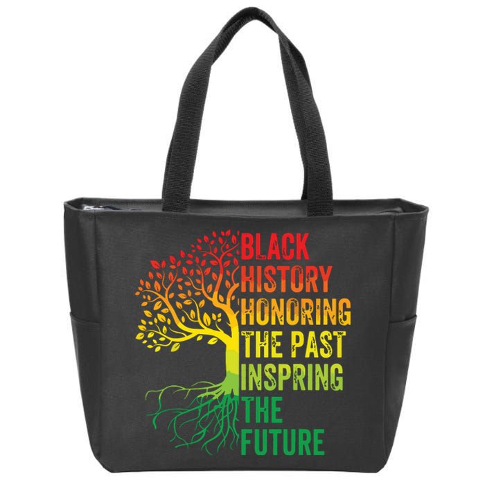 Honoring The Past Inspiring The Future Black History Month Zip Tote Bag